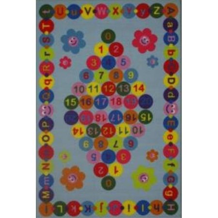 LA RUG, FUN RUGS La Rug FT-97 3958 39 in. x 58 in. Fun Time Happy Learning Area Rug - Multi Colored FT-97 3958